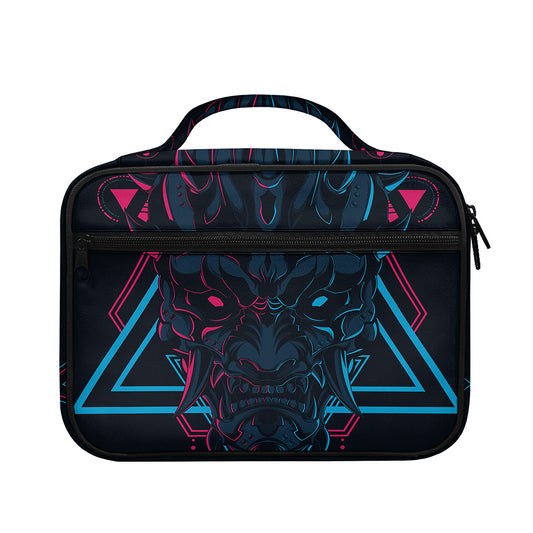 Geometric Japanese Demon Print Briefcase Bible Bag