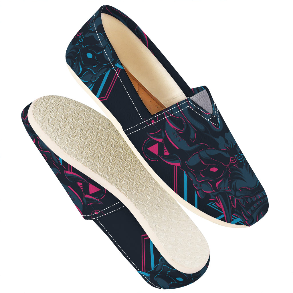 Geometric Japanese Demon Print Casual Shoes