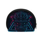 Geometric Japanese Demon Print Coin Purse