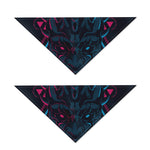 Geometric Japanese Demon Print Dog Bandana