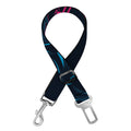 Geometric Japanese Demon Print Dog Seat Belt