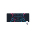 Geometric Japanese Demon Print Extended Mouse Pad