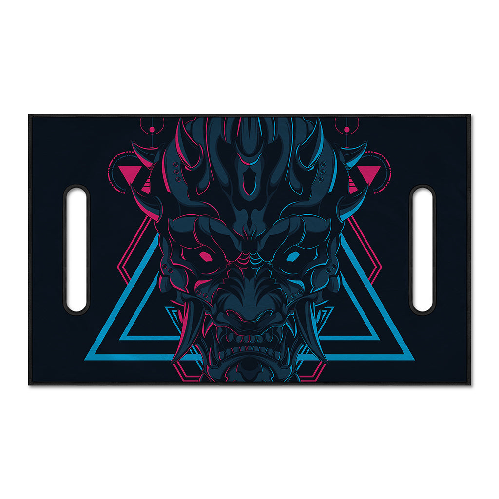 Geometric Japanese Demon Print Golf Cart Seat Cover