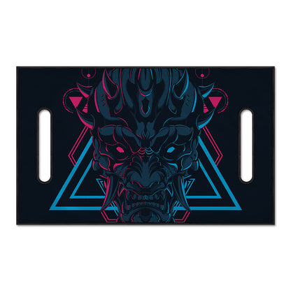 Geometric Japanese Demon Print Golf Cart Seat Cover