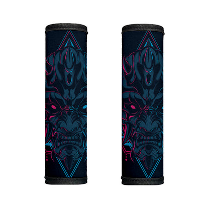 Geometric Japanese Demon Print Handle Covers