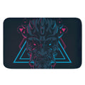 Geometric Japanese Demon Print Indoor Door Mat