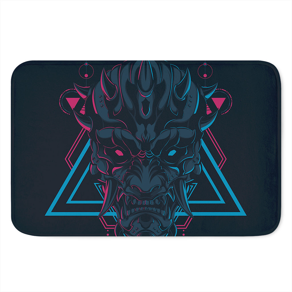 Geometric Japanese Demon Print Indoor Door Mat