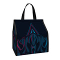 Geometric Japanese Demon Print Insulated Lunch Tote