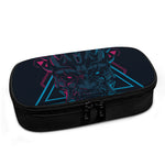 Geometric Japanese Demon Print Insulin Cooler Travel Case