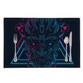 Geometric Japanese Demon Print Placemat