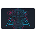 Geometric Japanese Demon Print Polyester Doormat