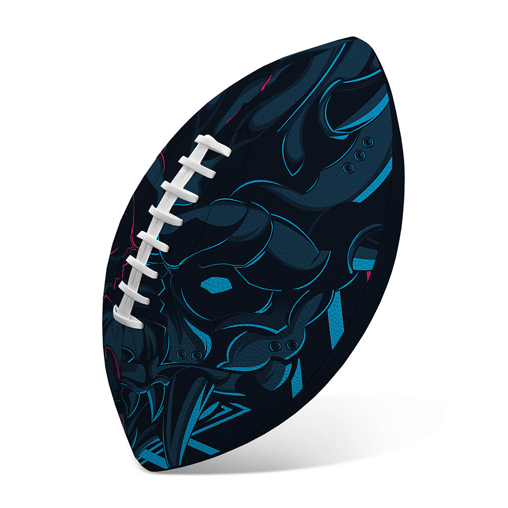 Geometric Japanese Demon Print Rugby Ball