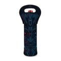 Geometric Japanese Demon Print Single Neoprene Wine Tote