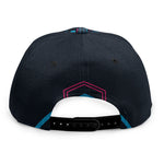 Geometric Japanese Demon Print Snapback Cap