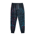 Geometric Japanese Demon Print Sweatpants
