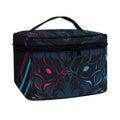 Geometric Japanese Demon Print Travel Makeup Bag