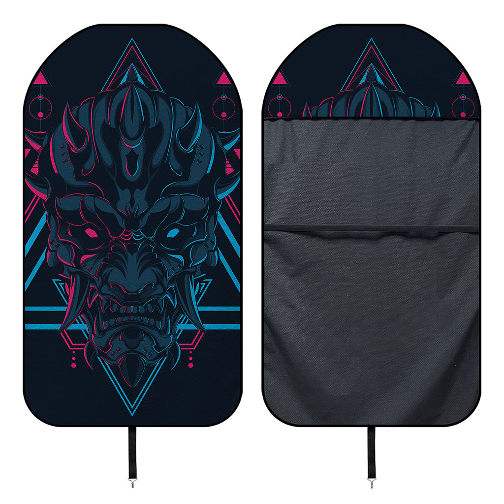 Geometric Japanese Demon Print Waterproof Car Seat Cover