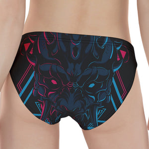 Geometric Japanese Demon Print Women's Panties