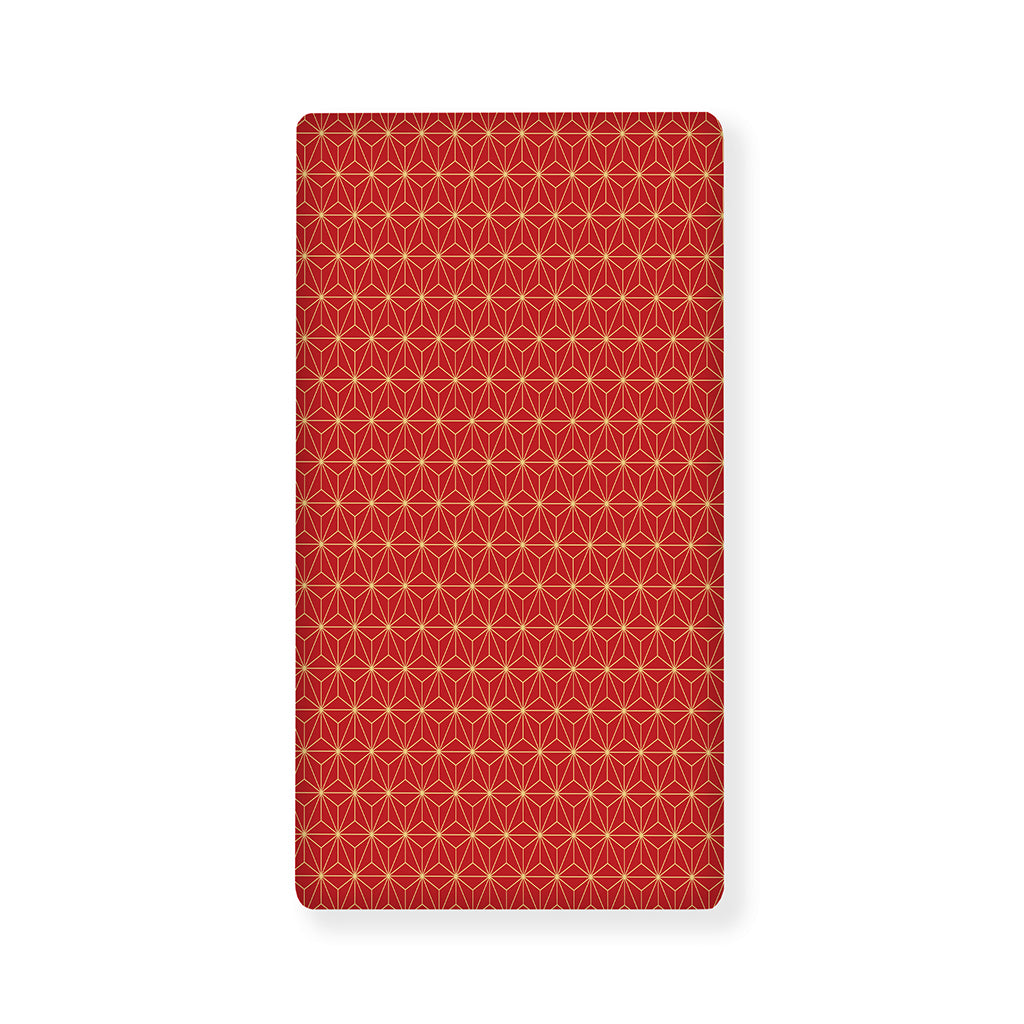 Geometric Japanese Floral Pattern Print Baby Crib Sheet