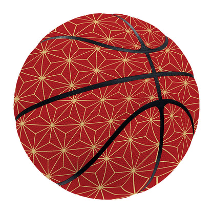 Geometric Japanese Floral Pattern Print Basketball