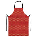 Geometric Japanese Floral Pattern Print Bib Apron With Pocket