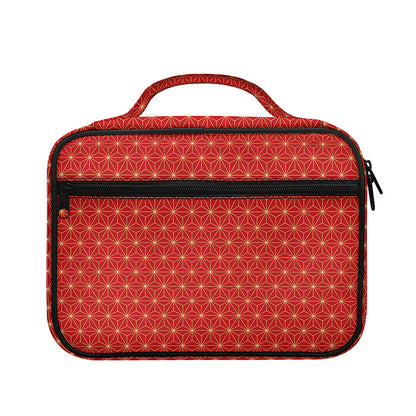 Geometric Japanese Floral Pattern Print Briefcase Bible Bag