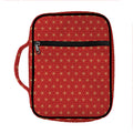 Geometric Japanese Floral Pattern Print Front Pocket Bible Bag