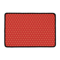 Geometric Japanese Floral Pattern Print Kitchen Mat