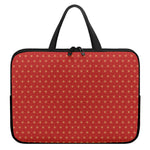 Geometric Japanese Floral Pattern Print Laptop Sleeve With Handle