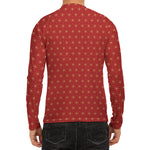 Geometric Japanese Floral Pattern Print Men's Long Sleeve Rash Guard