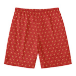 Geometric Japanese Floral Pattern Print Men's Swim Trunks