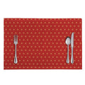 Geometric Japanese Floral Pattern Print Placemat