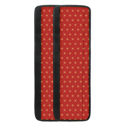 Geometric Japanese Floral Pattern Print Refrigerator Handle Covers