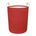 Geometric Japanese Floral Pattern Print Round Laundry Basket