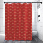 Geometric Japanese Floral Pattern Print Shower Curtain