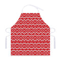 Geometric Knitted Pattern Print Adjustable Apron