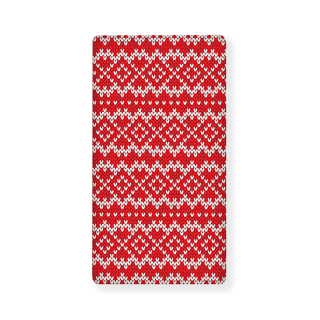 Geometric Knitted Pattern Print Baby Crib Sheet