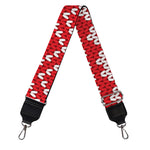 Geometric Knitted Pattern Print Bag Strap
