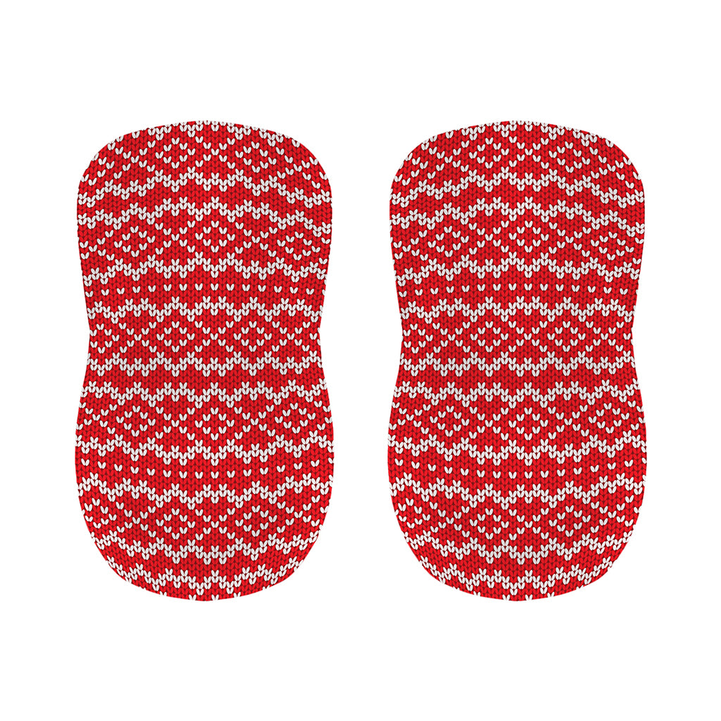 Geometric Knitted Pattern Print Bar Stool Covers