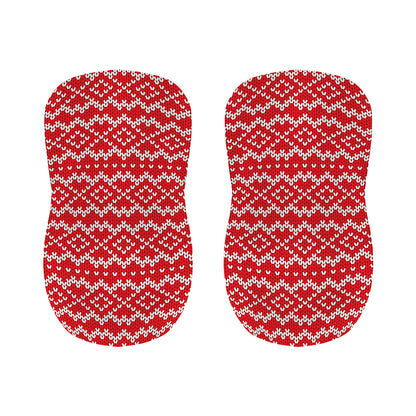 Geometric Knitted Pattern Print Bar Stool Covers