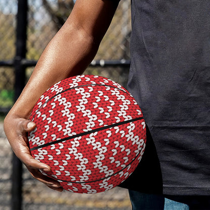 Geometric Knitted Pattern Print Basketball