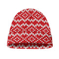 Geometric Knitted Pattern Print Beanie