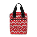 Geometric Knitted Pattern Print Bible Tote Bag