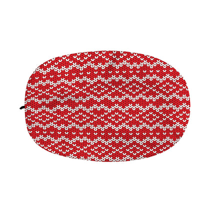 Geometric Knitted Pattern Print Car Side Mirror Covers
