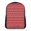 Geometric Knitted Pattern Print Casual Backpack