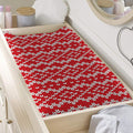 Geometric Knitted Pattern Print Changing Pad Cover