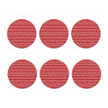 Geometric Knitted Pattern Print Coaster Set
