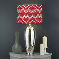 Geometric Knitted Pattern Print Drum Lamp Shade