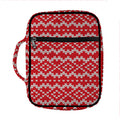 Geometric Knitted Pattern Print Front Pocket Bible Bag