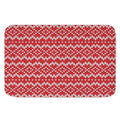 Geometric Knitted Pattern Print Indoor Door Mat